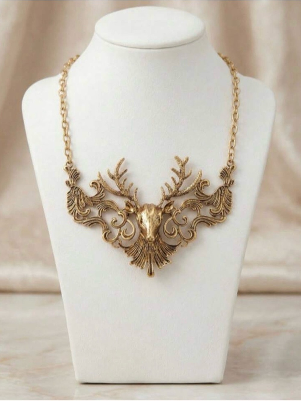 Boho Vintage Deer Antler Statement - Picture 3 of 6